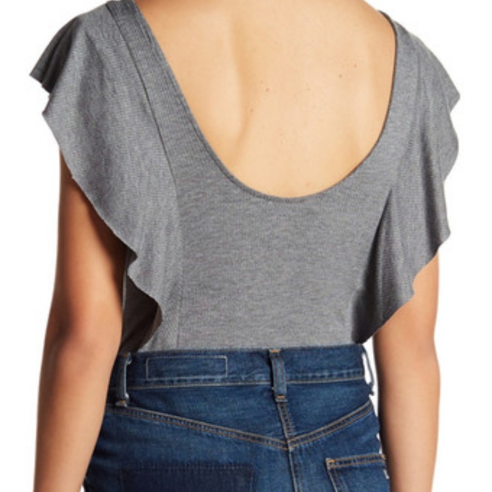 1.State Ruffle Edge Bodysuit NWT - Picture 4 of 8